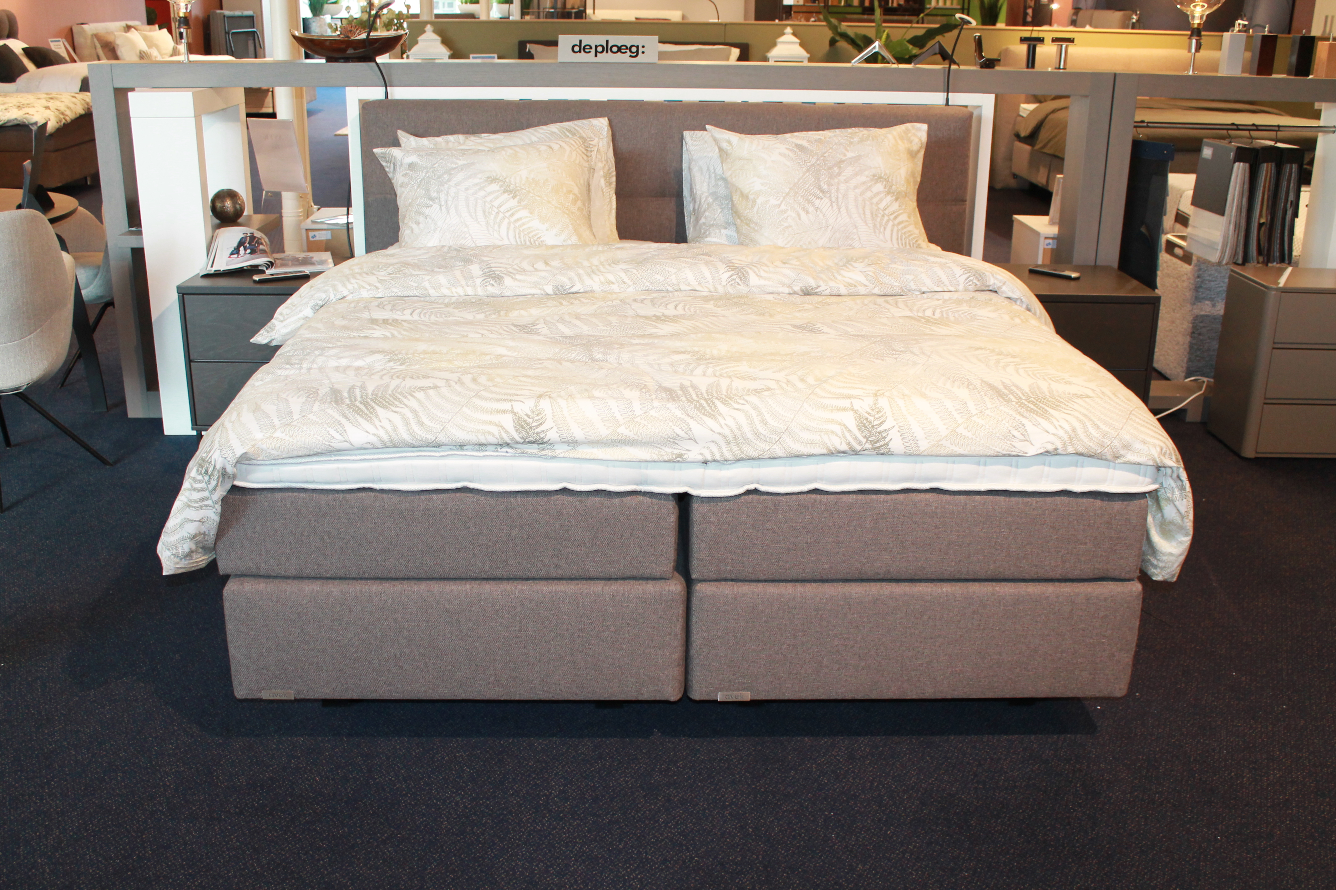 Nu € 3.150,- Showmodel Boxspring Avek Ninety 180x210 2 motorig