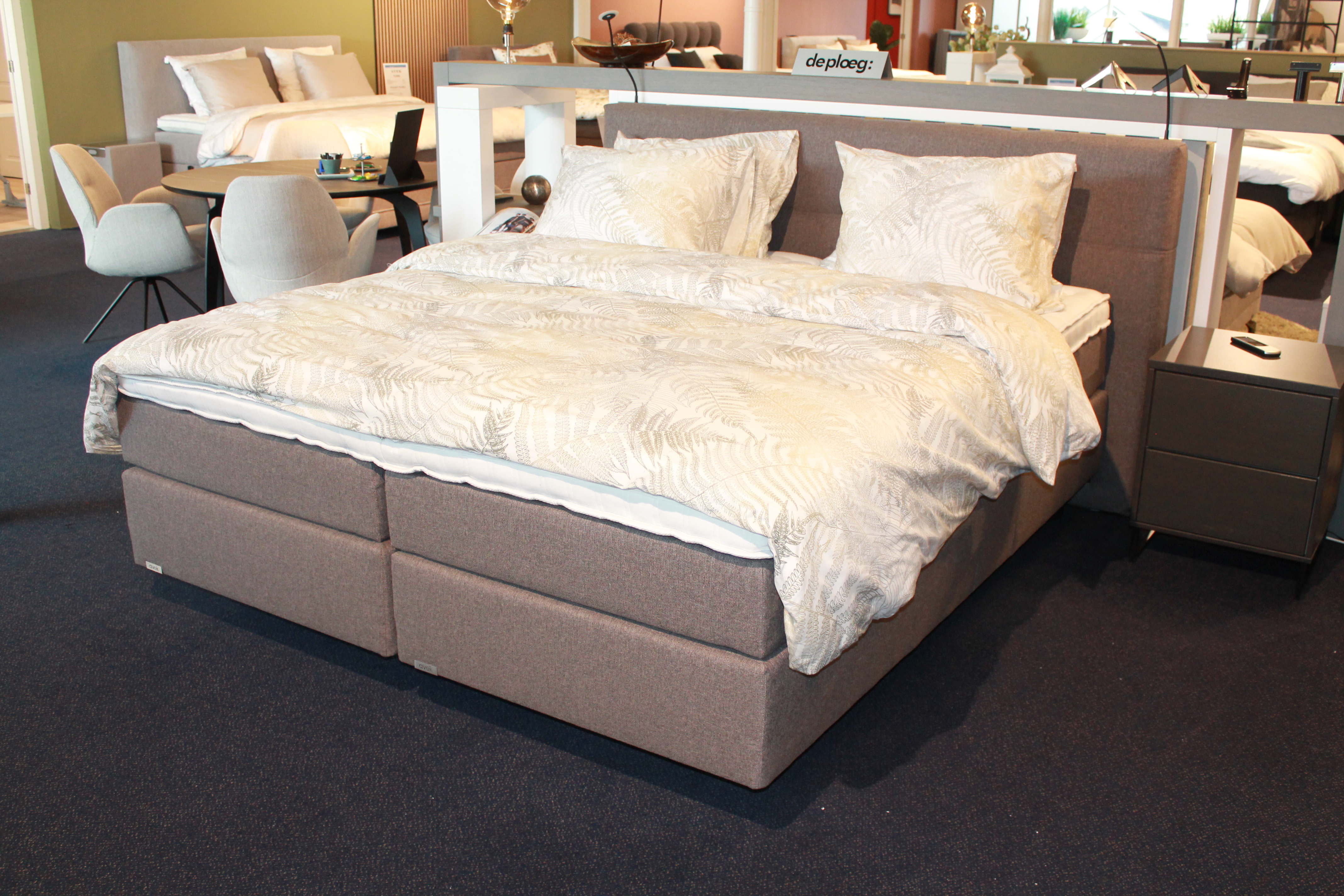 Nu € 3.150,- Showmodel Boxspring Avek Ninety 180x210 2 motorig